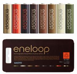 チョコのような8色の「eneloop」、累計出荷2億個達成記念で限定発売