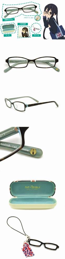 けいおん！メガネの詳細公開、ツル先には担当楽器などのメタルパーツ