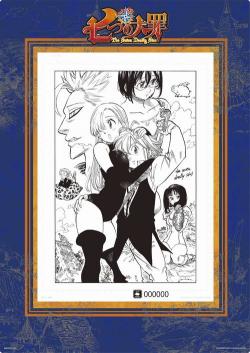 七つの大罪」複製原画のくじ、描き下ろし含む7等級の「一番くじV